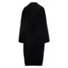 Balenciaga Black Oversized Coat With Front Pockets In Cashmere Blend Woman