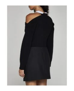 Valentino Bow Wool-blend Miniskirt -Italist Store 8956b0f57a971348f892acd134115746