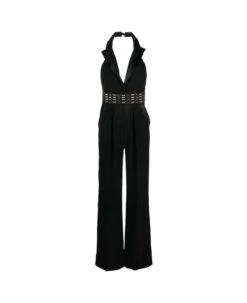 Elisabetta Franchi Tuxedo Neck Jumpsuit
