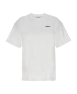Off-White T-shirt 'embr Diag Tab'