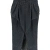 Maison Margiela Wool Midi Skirt With Stitching