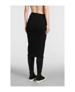 Skirt Knee Skirt In Black Cotton -Italist Store 8a6862d7dfa3c0fdedea6ba08b4bdc9b