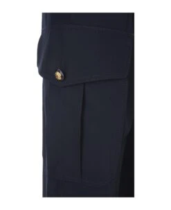Alexander McQueen High Waisted Cargo Trousers In Blue -Italist Store 8a757ba78388efe7396ce6dd1cb1a541