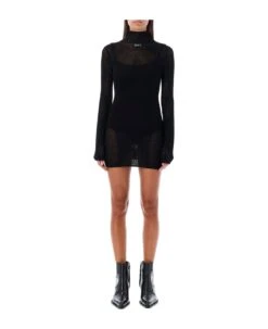 Off-White Net Mini Dress
