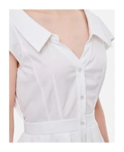 Alexander McQueen Popeline Mini Dress -Italist Store 8b587b930c6f50fbfc1141b63b590a1b