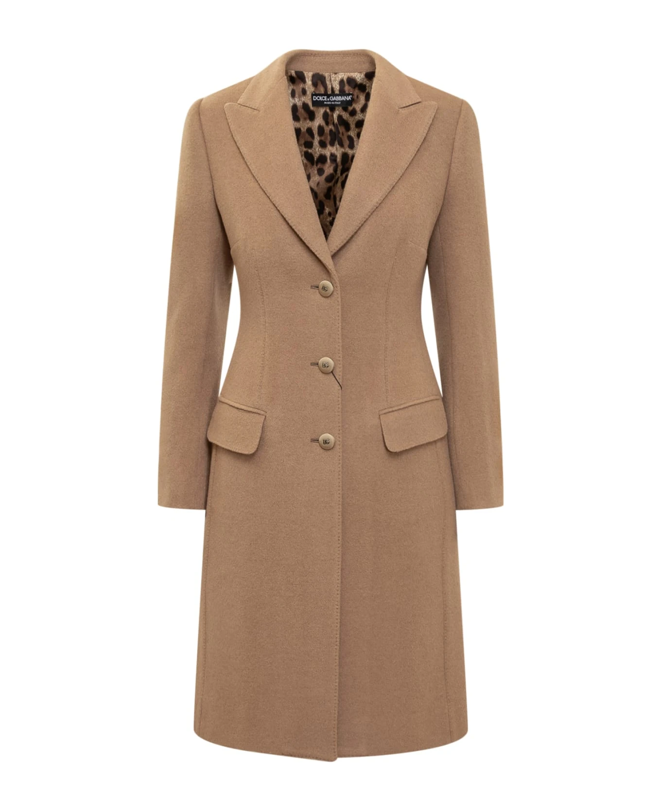 Dolce & Gabbana Camel Wool Coat 1 Dolce & Gabbana Camel Wool Coat