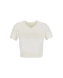 Maison Margiela Fluffy Knit Cropped Top
