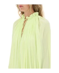 Lanvin Short Ruffled Dress In Charmeuse 7 Lanvin Short Ruffled Dress In Charmeuse -Italist Store 90c2b96f63b1f6f1d8254d6705151e2f