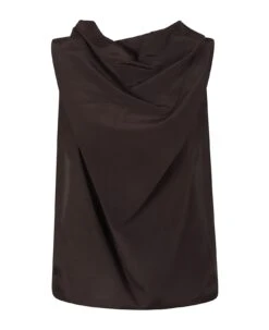 Lanvin Gathered Back Sleeveless Top