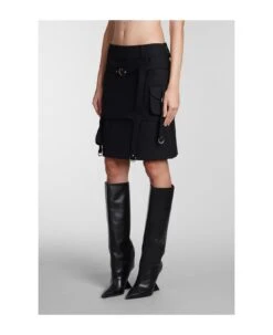 Off-White Skirt In Black Polyester -Italist Store 93668e3420edce4e2559a37dd89faee4