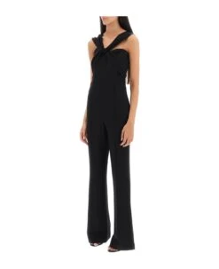 Jumpsuit With Twisted Neckline 7 Jumpsuit With Twisted Neckline -Italist Store 963271a65b068de8f3f78bf314f6fc20