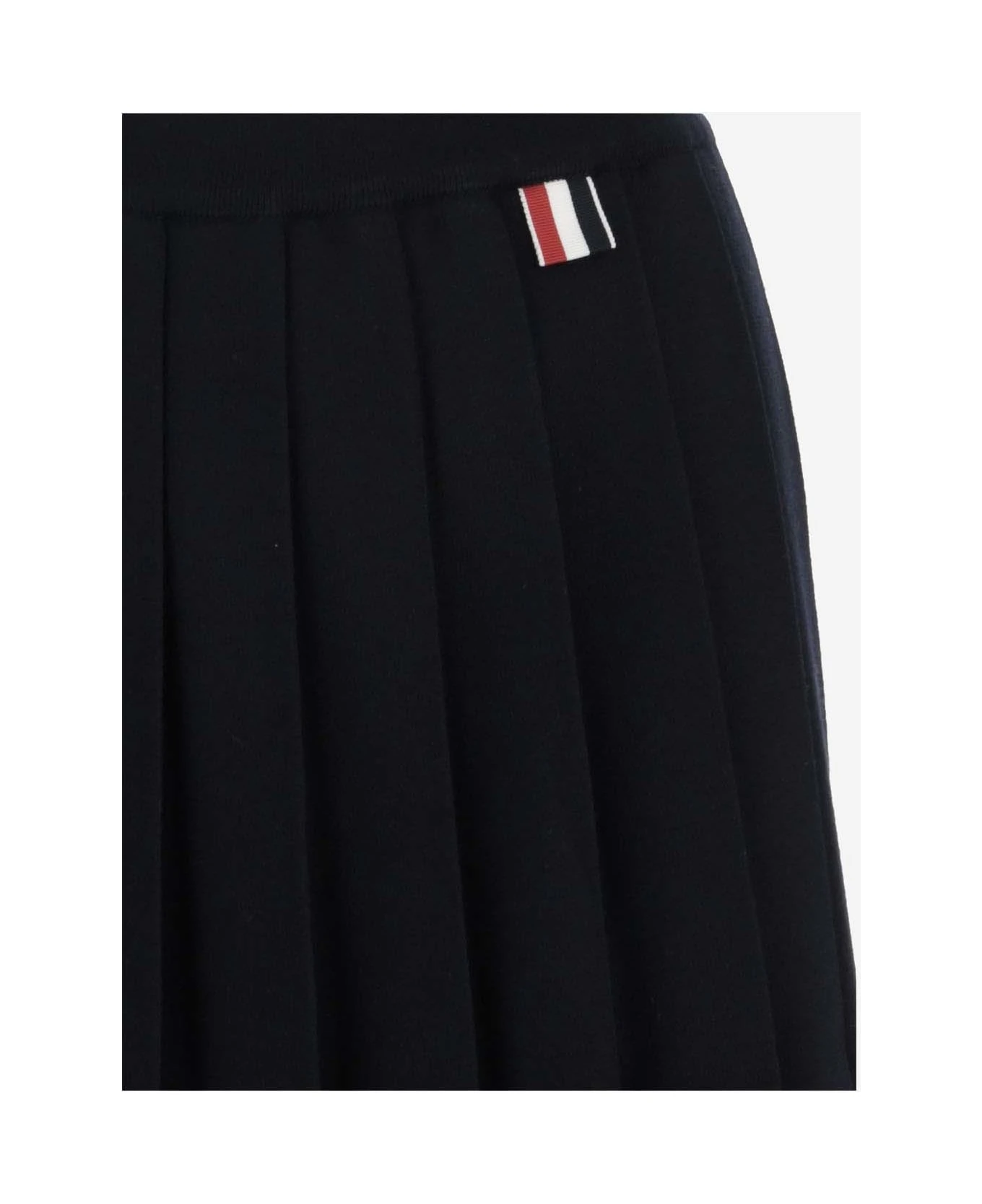 Wool Blend Pleated Skirt 3 Wool Blend Pleated Skirt - Image 3