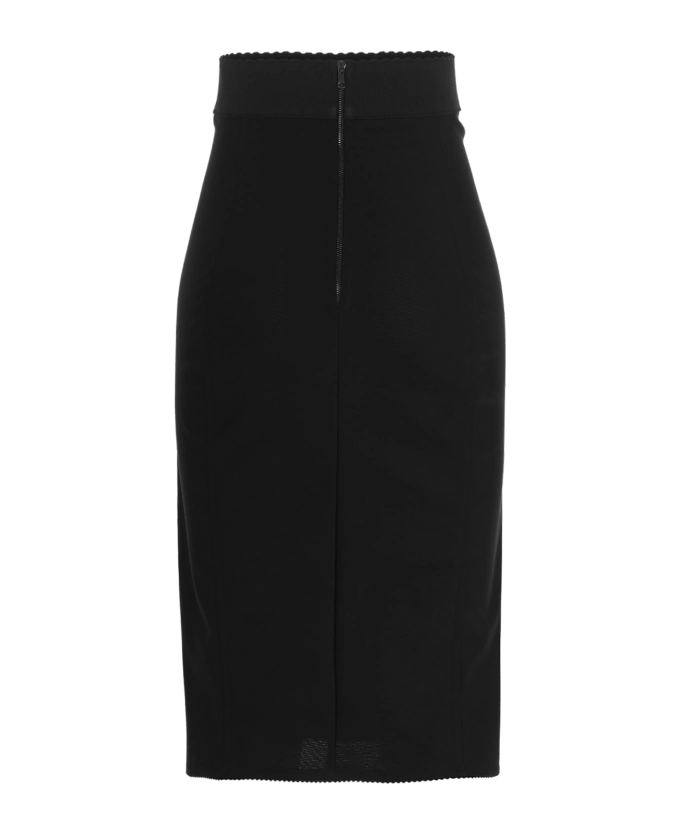 Dolce & Gabbana Satin Midi Skirt 2 Dolce & Gabbana Satin Midi Skirt - Image 2