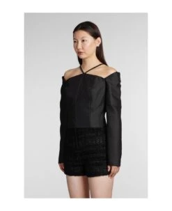 IRO Paju Topwear In Black Wool -Italist Store 9912b0394de8a6e55b8d0bb3a3cf1989