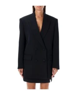 Valentino Garavani Double-breasted Long-sleeved Blazer