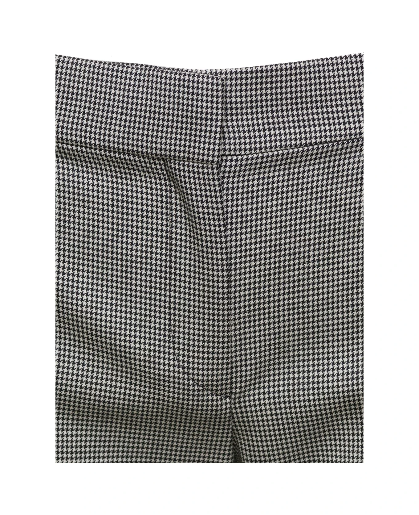 Alexander McQueen Grey Tailored Pants With Houndstooth Motif In Wool Woman 3 Alexander McQueen Grey Tailored Pants With Houndstooth Motif In Wool Woman - Image 3