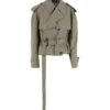 Balenciaga Cotton Twill Folded Trench Coat