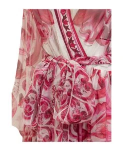 Dolce & Gabbana Long Dress Majolica Print -Italist Store 9b2832f956346ff70da79b2074966220
