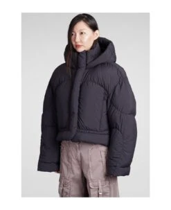 Acne Studios Puffer In Black Nylon -Italist Store 9b333aeb25aec8f71642af9ebe5f774a