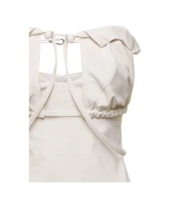 Jacquemus 'la Robe Bikin' Midi White Dress In Cotton Blend Woman 5 Jacquemus 'la Robe Bikin' Midi White Dress In Cotton Blend Woman -Italist Store 9c5be1f5936f96fc3e25d6a0b4a3c642