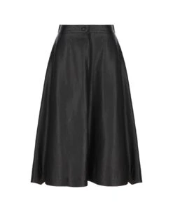 Balenciaga A-line Draped Midi Skirt