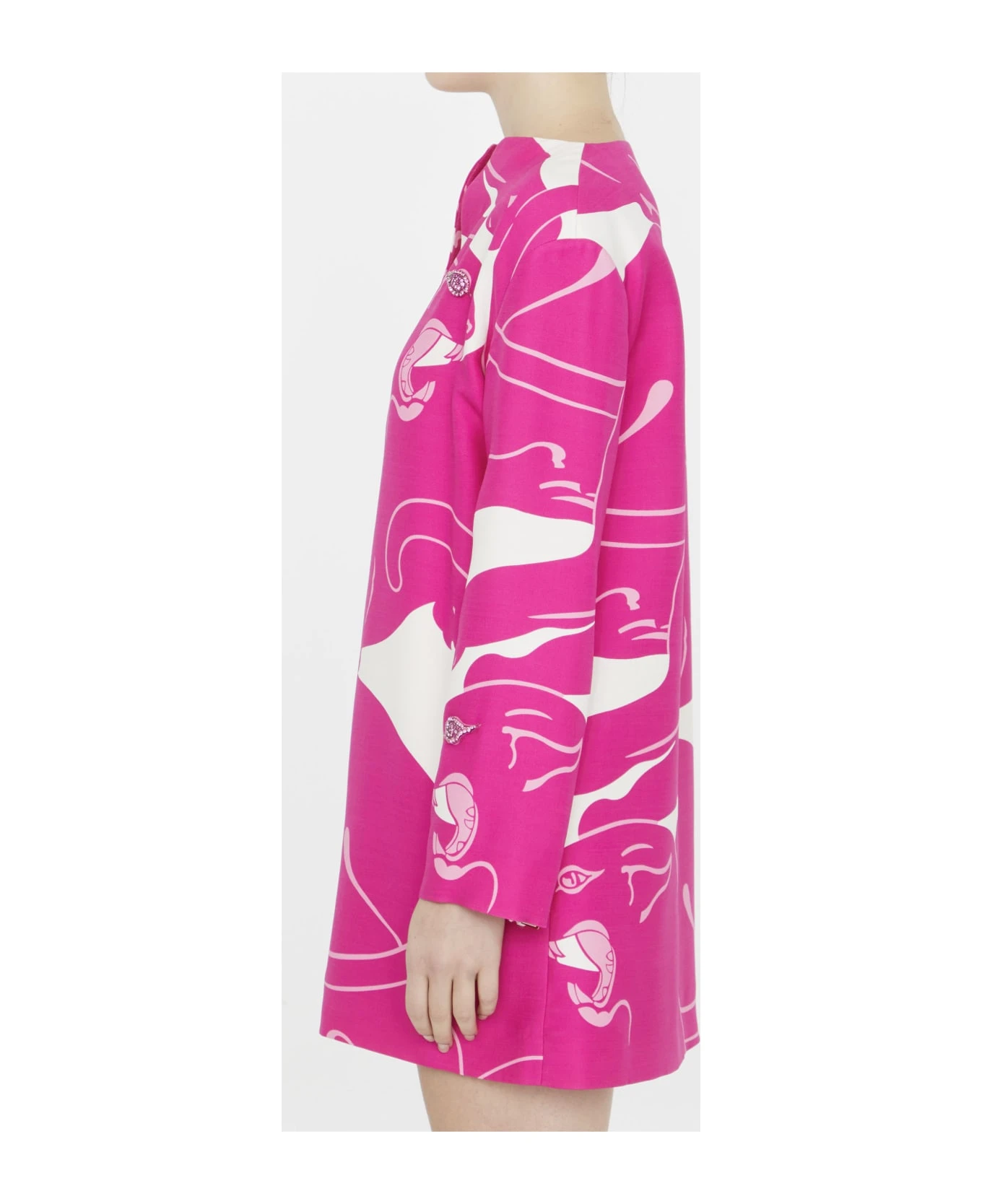 Valentino Garavani Crepe Couture Panther Short Dress 3 Valentino Garavani Crepe Couture Panther Short Dress - Image 3