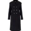 Miu Miu Midnight Blue Wool Coat