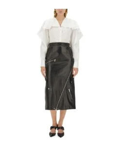 Alexander McQueen Shirt With Drape -Italist Store a1f7f285d74b0e605af96cca4af33ffe