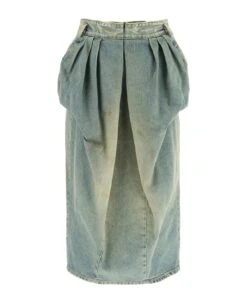 Maison Margiela Worn-out Effect Denim Pencil