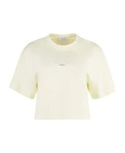 Off-White Logo Detail Cropped T-shirt