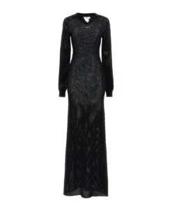 Off-White 'net Long Polo' Dress