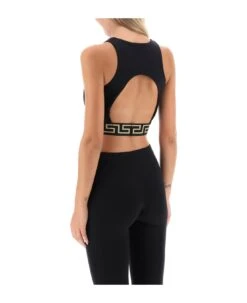 Versace Sports Bra With Greca Motif -Italist Store a7b6b5c104caa10b62ab142ea8fef57b