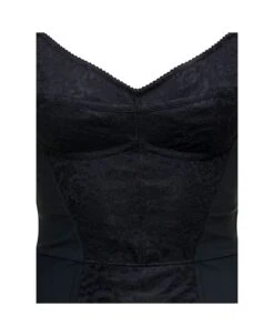 Dolce & Gabbana Black Bustier Mini-dress In Polyamide Woman -Italist Store a960217bc2c8a05fa2b52f5516b67158