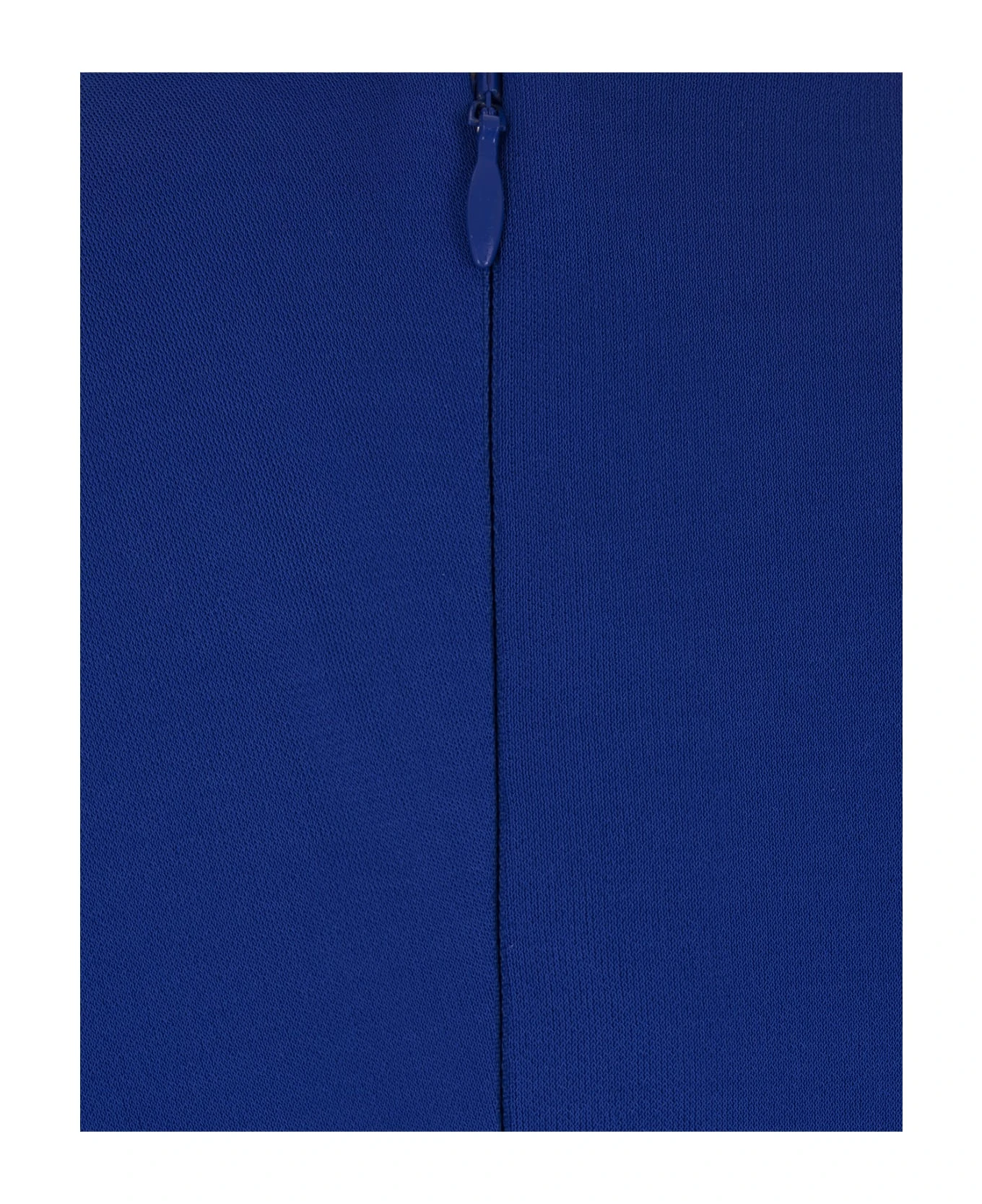 Alexander McQueen Long Draped Dress In Ultramarine Blue Silk 4 Alexander McQueen Long Draped Dress In Ultramarine Blue Silk - Image 4