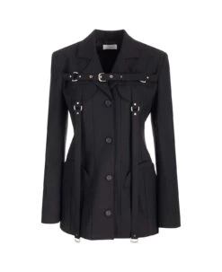 Off-White Single-breasted Jacket With Buckle