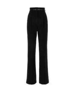 Black Triacetate Blend Ghisa Pant