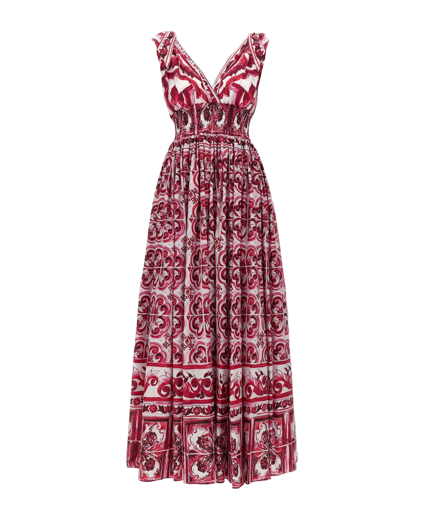 Dolce & Gabbana Long Maiolica Dress 1 Dolce & Gabbana Long Maiolica Dress