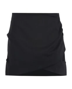 Off-White Wool-blend Mini Skirt