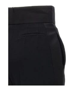 Alexander McQueen Satin Detail Trousers -Italist Store b12ef87c34dee1a27ca17b35af3d0bfe