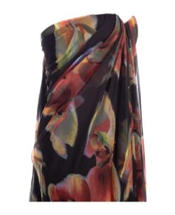 Alexander McQueen Printed Black Bustier Evening Dress -Italist Store b1dce7135c1056736f8bbb34312ae581