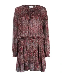 Multicolour Floral-print Minidress