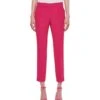 Alexander McQueen Viscose Crepe Cigarette Trousers
