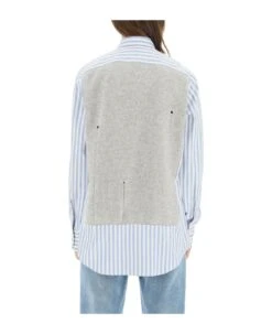 Maison Margiela Distressed Vest Layered Shirt -Italist Store b5f3f9c37ab89fffa73df2e67dc2fa1b