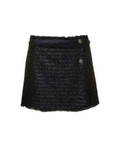 Versace Lurex Tweed Skirt