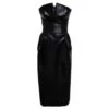 Maison Margiela Back Sleeveless Bustier Midi Dress In Acetate Woman