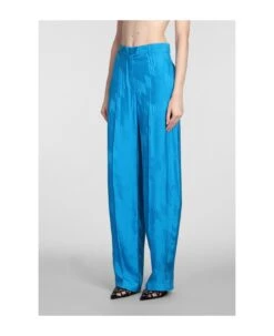 Jagger Pants In Blue Viscose -Italist Store b7f1eb8747ac84dd3571087d7852c7a2