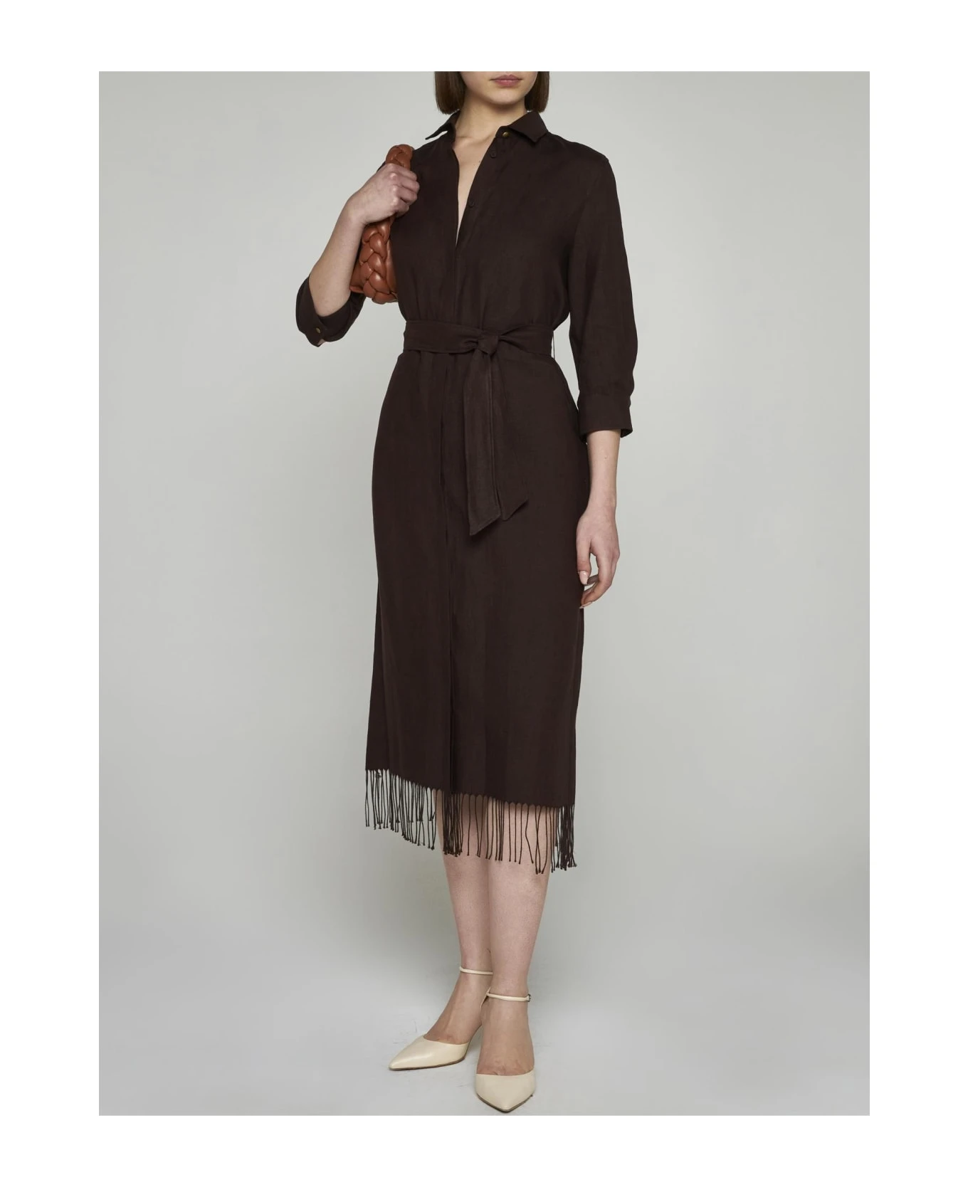 Max Mara Lignano Linen Shirt Dress 2 Max Mara Lignano Linen Shirt Dress - Image 2