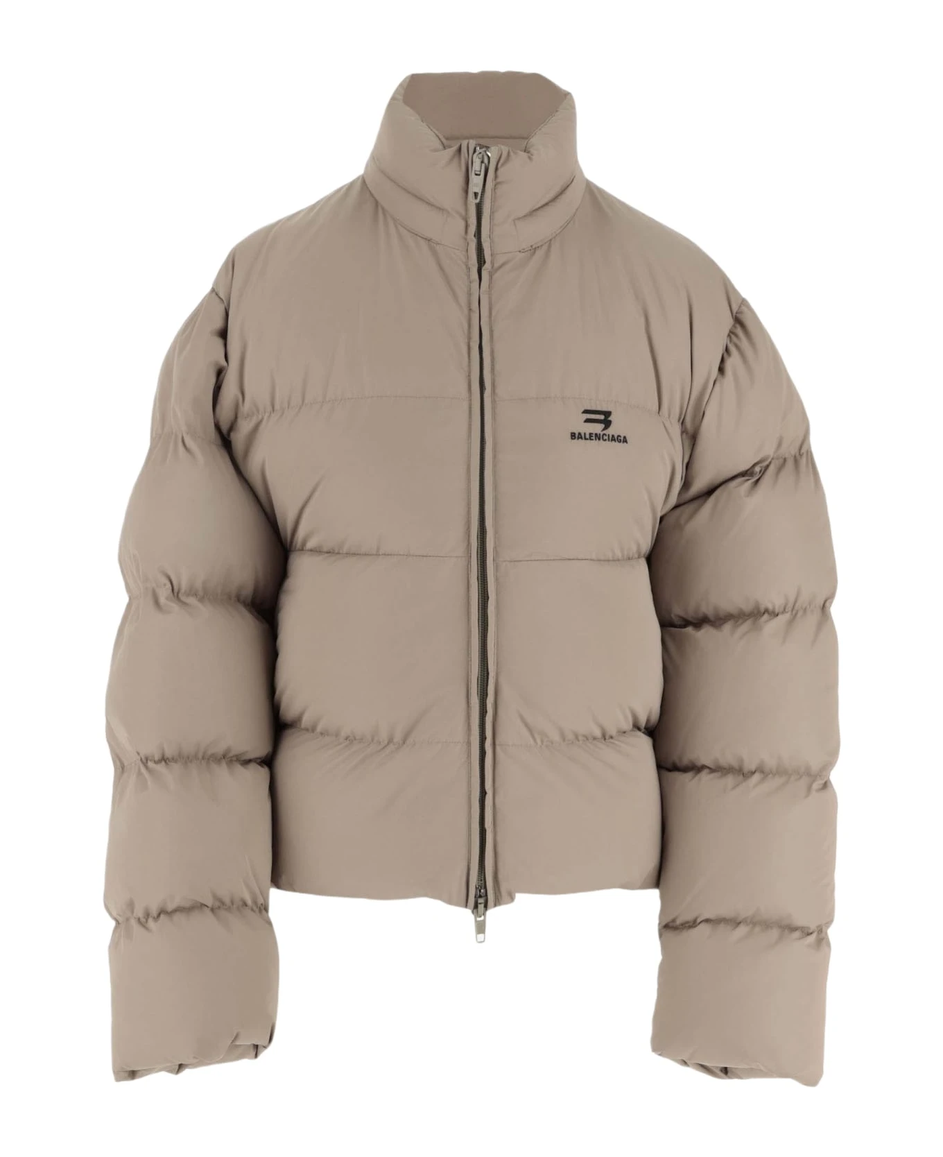 Balenciaga Nylon Down Jacket With Logo 1 Balenciaga Nylon Down Jacket With Logo