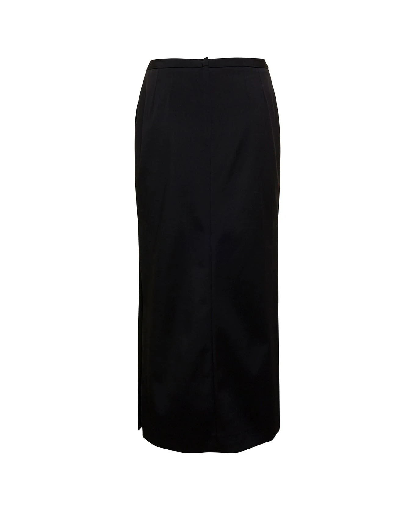 Dolce & Gabbana Black Longuette In Technical Fabric Woman 2 Dolce & Gabbana Black Longuette In Technical Fabric Woman - Image 2