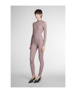 Marine Serre Suit In Brown Polyamide -Italist Store b93bb0bdc7fe177c2ec31a122693226b